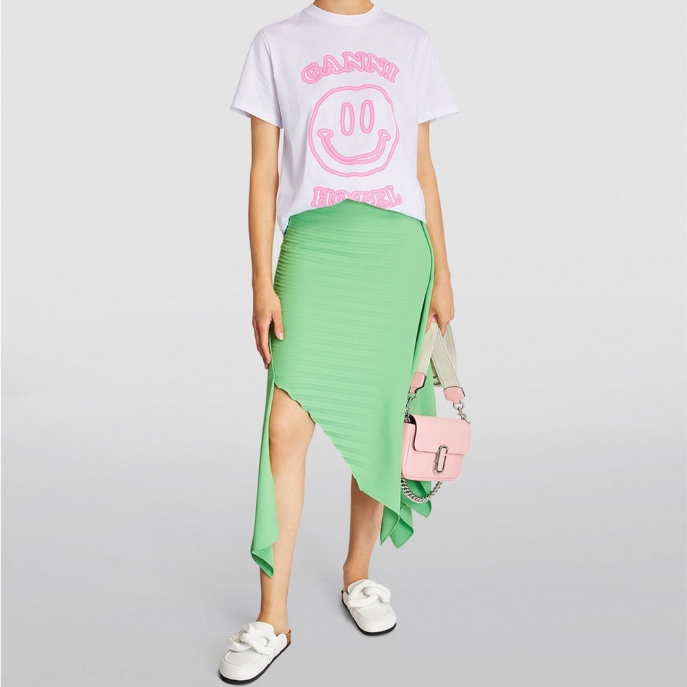 NWT! GANNI Hotel Smiley Luxury T-Shirt
